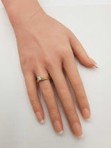 0.29 Ctw Diamond & 18k Yellow Gold Solitaire Engagement Ring 4.8 Grams Size 6.25 Fw0726izxdu