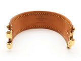 Louis Vuitton Save It Brown Monogram Leather Cuff Bracelet 6 In Do1025crde