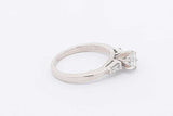 0.68cttw Diamond Ring In 14k White Gold 3.8 Grams Size 7 Eb0225exzsa