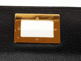 Tom Ford Natalia Turnlock Black Leather Continental Wallet Clutch Do0126orxde