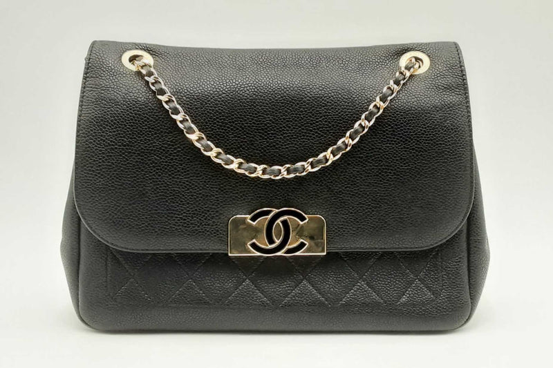 Chanel Quilted Caviar Cc Flap Crossbody Bag Eb0125opxzsa