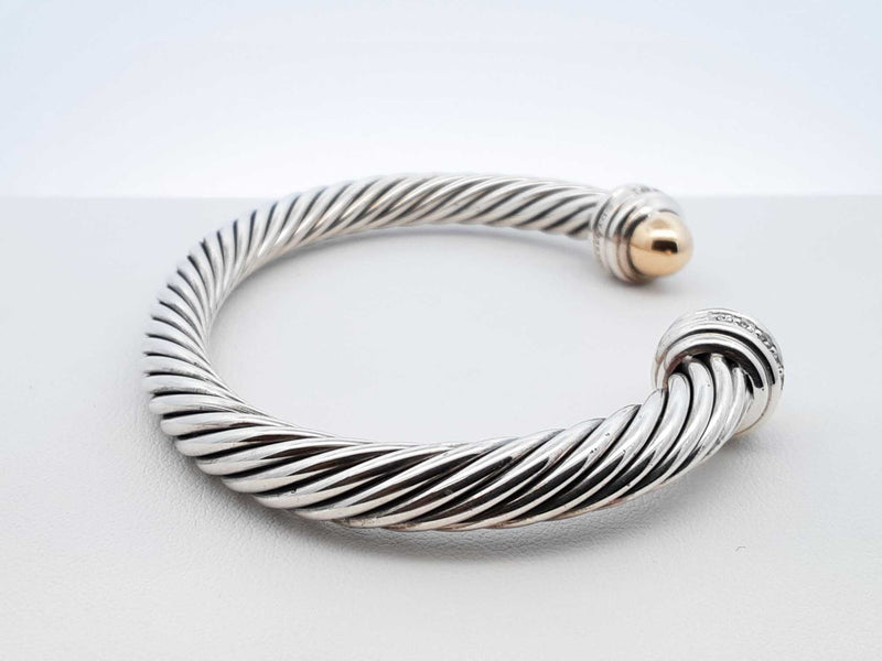 David Yurman Classic Cable Bracelet In Sterling 44.5 Grams 7 Inch Fw1025rxzdu
