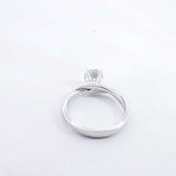 14k White Gold 0.85ctw Diamond Solitaire Ring Size 6, 3.3 Grams Hs0524cxzsa