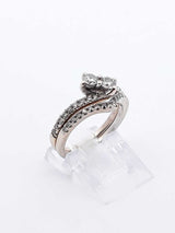 Ever Us 0.70 Cttw Diamond & 10k Gold Bridal Set 4.4 Grams Size 5.5 Fw0325lsxdu