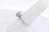 0.83ctw Diamond Ring In 10k White Gold 2.2 Grams Size 7 Eb0126lsxdu
