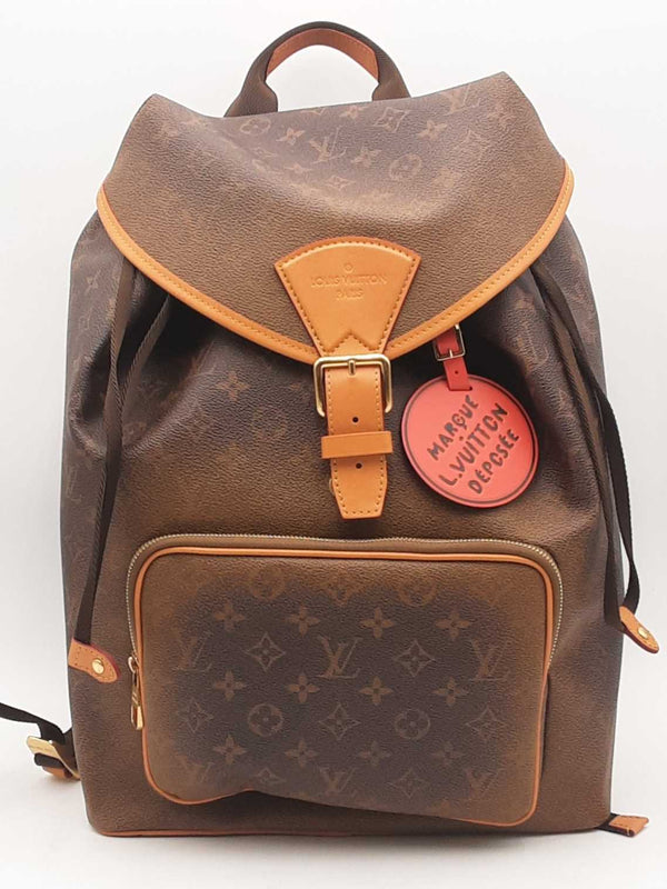 Louis Vuitton Monogram Montsouris Gm Brown Backpack Aa0925ozxzsa