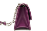 Salvatore Ferragamo Quilted Gancini Purple Leather Crossbody Bag Eb0226orxsa