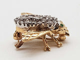 0.70 Cttw Diamonds 14k Two Tone Gold 5.0g Bee Pin Do0425wexde