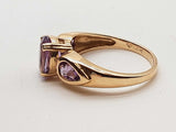 Purple Amethyst 14k Yellow Gold 2.9g Ring Size 6 Do0326olrde