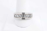 Approx. 0.91ctw Diamond Ring In 10k White Gold 4.5 Grams Size 10 Eb0125wirsa