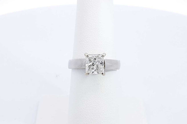 Approx. 0.75ctw Princess Cut Diamond Ring Platinum 7.7 Grams Size 6 Eb0924prxdu