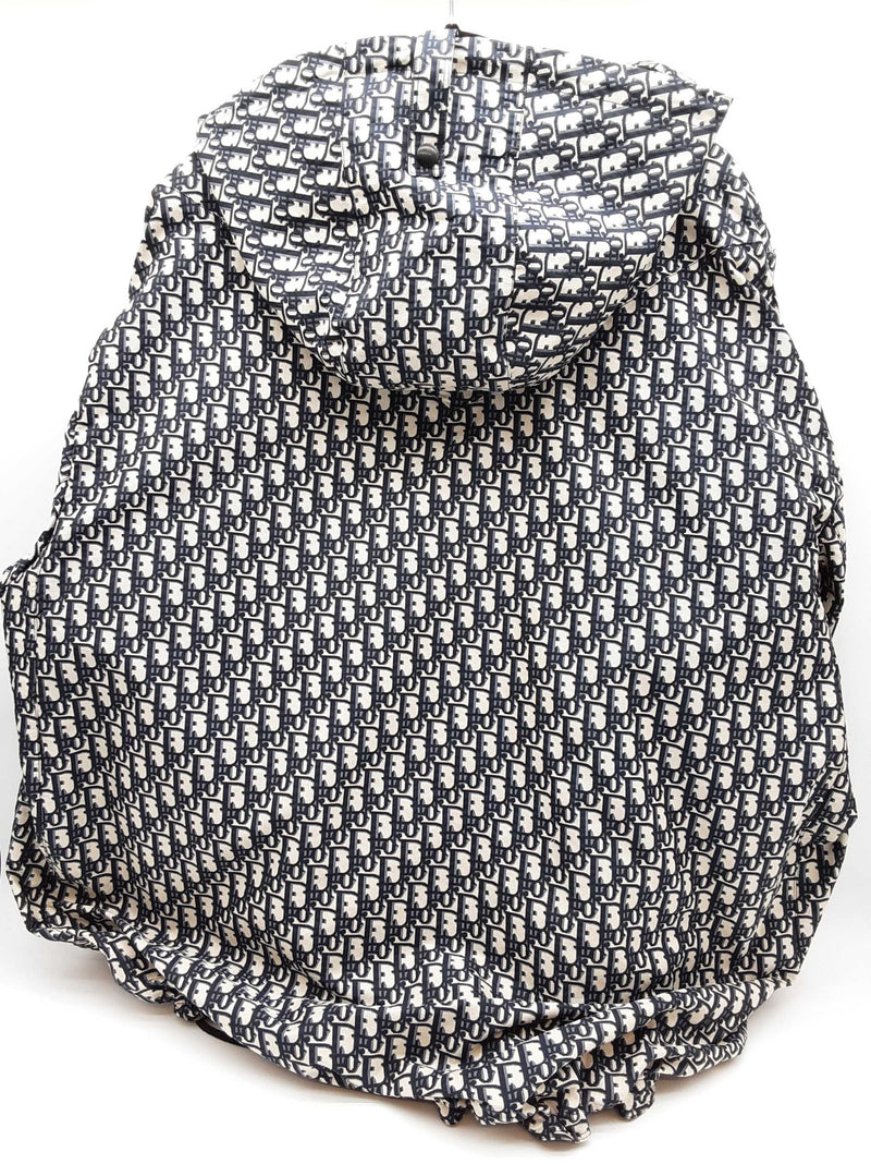 Christian Dior Oblique Anarok Blue Creme Hooded Poncho Jacket Sm Do0325loxzsa