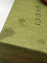 Gucci Rhyton Brick Red Gg Canvas Sneakers Size 38 Eb0725lxzdu