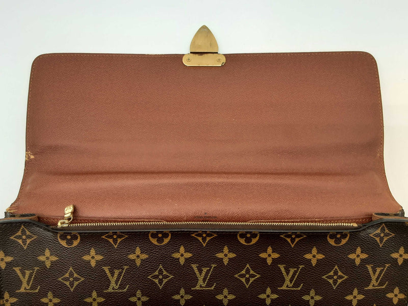 Louis Vuitton Brown Monogram Coated Canvas Briefcase Do0125wrxde