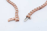 1.74cttw Diamond Tennis Bracelet In 10k Rose Gold 10.9 Grams 8 Inch Eb0826ixzde