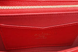 Louis Vuitton Red Leather Lockme Long Wallet Eb0826orxsa