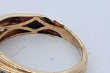 0.7cttw Diamond Ring In 10k Yellow Gold 3.4 Grams Size 9 Eb0926wxzde