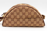Gucci Gg Canvas Half Moon Pochette Shoulder Bag Eb0826wxzde