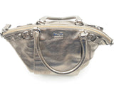 Coach Madison Pewter Metallic Leather Lindsey Satchel Sd0825wzsa