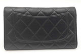 Chanel Quilted Black Lambskin Flap Wallet Eb0526irxdu