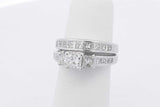 1.25cttw Princess Cut Diamond Ring 14k White Gold 6.5 Grams Size 4 Eb0326crxsa