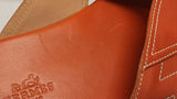 Hermès Thong Sandals In Orange H Leather Size 12 Fw0926rxzdu