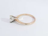 0.98 Cttw Diamond 14k Yellow Gold Solitaire Ring 2.3 Grams Size 6 Aa0626lzxzsa