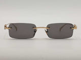 Gucci Gg1808s Rectangle Glasses Gold With Case Aa0826czsa