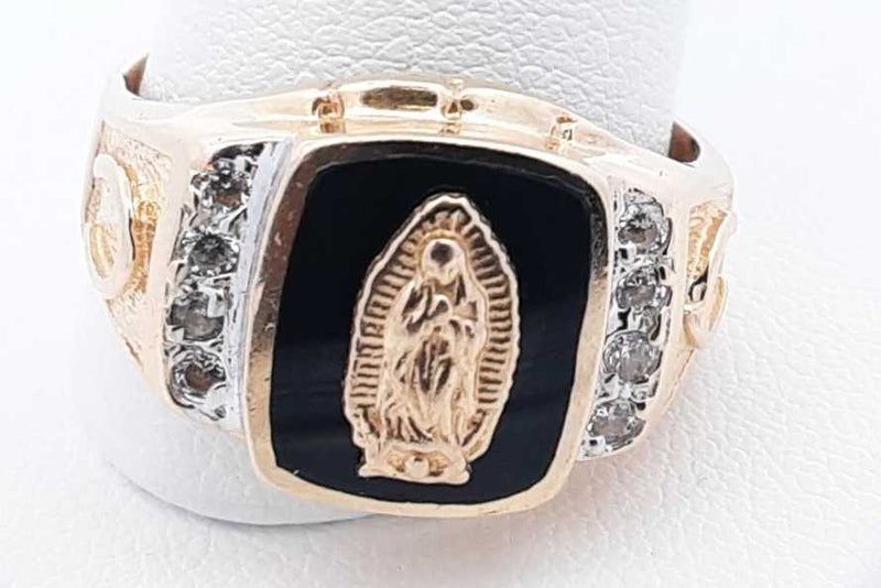 14k Yellow Gold Virgin Mary Ring 5.8 Grams Size 11.5 Eb1024lorsa