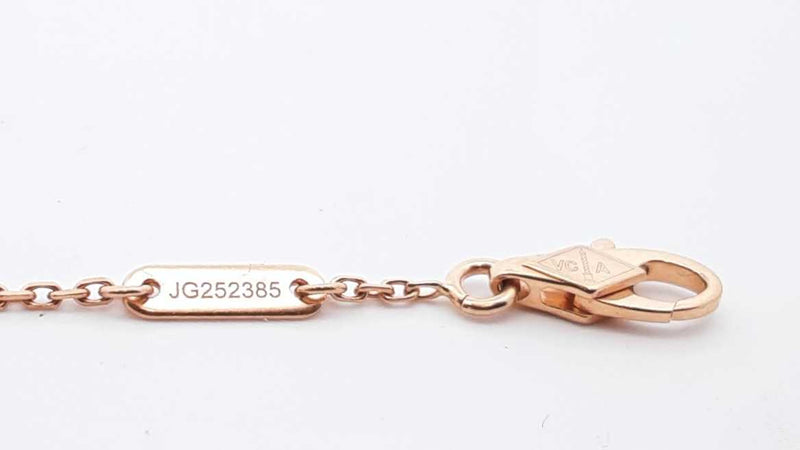 Van Cleef & Arpels 18k Yellow Gold 1.6g Alhambra Motif Bracelet Lh0925exzde