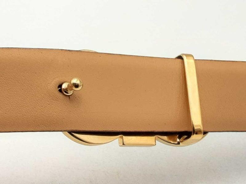 Salvatore Ferragamo Brown Leather Reversible Double Gancini Belt Sd0325lrzsa