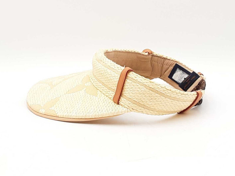 Louis Vuitton Beachview Monogram Raffia-effect Visor Fw0725ozxdu