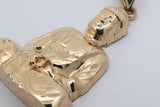 10k Yellow Gold Buddha Pendant 4.4 Grams Eb1125lxzsa