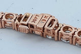 30.75cttw Lab Grown Diamond Tennis Necklace 10k Rose Gold 21.5 In Eb0926pxxzde