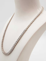 Natural Diamonds 0.925 Sterling Silver 25.8g Chain 18 In Do0826wrde