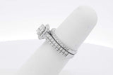 1.44cttw Diamond Wedding Set In 14k White Gold 5.8 Grams Size 5 Eb0226exzsa