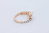 1.0cttw Lab Grown Diamond Ring In 14k Yellow Gold 3.7 Grams Size 7 Eb0726ixzde