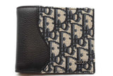 Christian Dior Oblique Jacquard Saddle Bifold Wallet Eb0926ocrde