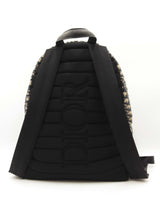 Christian Dior Rider Backpack In Dior Oblique Jacquard & Black Leather Fw00726irzdu