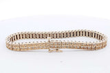 Approx. 1.26ctw Diamond 14k Yellow Gold Bracelet 21.8 Grams 7 Inch Eb1124cxzsa