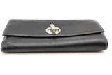 Tiffany & Co. Black Leather Turnlock Wallet On Chain Eb0526lxzde