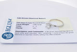 1.0ctw Lab Grown Diamond Solitaire Ring 14k White Gold 2.2g Size 7 Eb1225pocsa