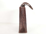 Prada Crocodile Embossed Mini Brown Handbag Sd0226izxde