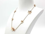 Van Cleef & Arpels Frivole 9-flower 0.45 Dwt Diamond 18.5 Grams 18k Yellow Gold 16 Inch Mk0126rzxzmia