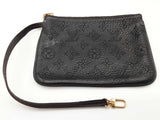 Louis Vuitton Selene Black Mahina Porforated Monogram Leather Bag Do0726irxde