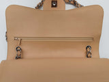 Chanel Double Flap Beige Caviar Leather Shoulder Bag Do0325rxzxde