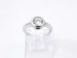 0.50 Cttw Bezel-set Diamond & 95% Platinum Ring 3.5 Grams Size 2.75 Fw1224sxzdu