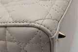 Christian Dior Quilted Cannage Lambskin Lady Dior Top Handle Bag Eb0826oxxzde