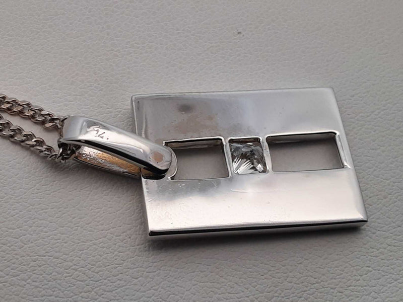 0.50 Cttw Diamond & 14k White Gold Pendant Necklace 16.5g 26 Inch Fw1025rrxdu