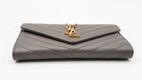 Yves Saint Laurent Monogram Grain De Poudre Embossed Flat Wallet Sd0226wzxdu